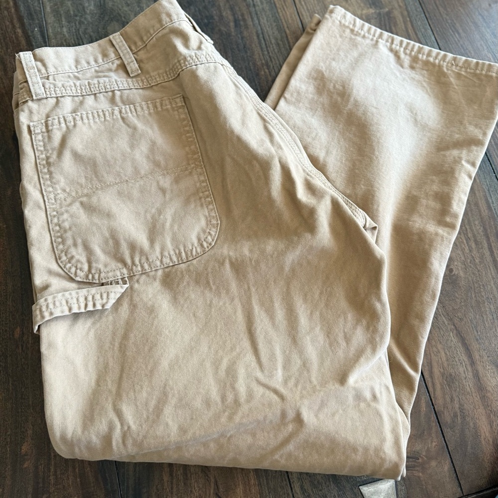 Wrangler Men's Beige Cargo Pants~36x30 - Picture 5 of 7